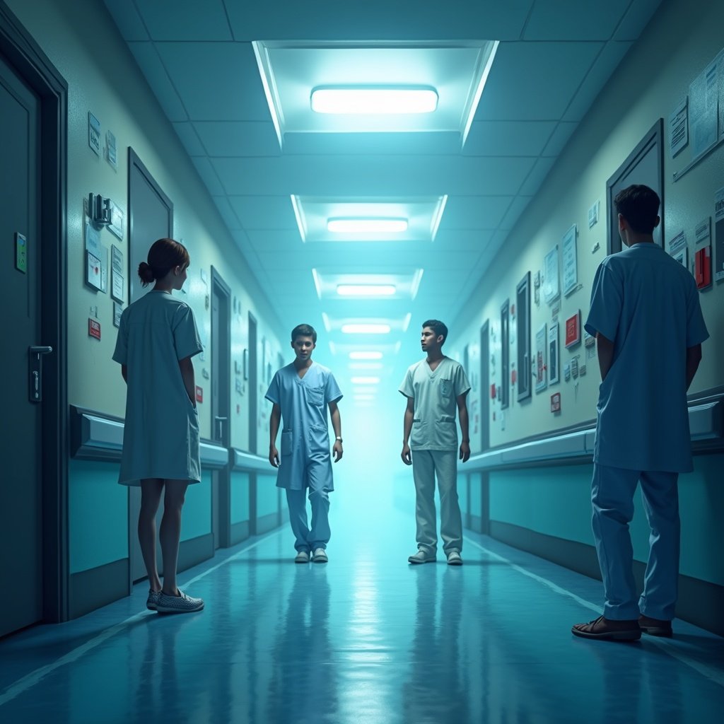Inside a hospital